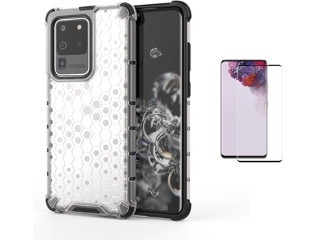 Kit Carcasa Y Protector Samsung S20 Ultra Flexguard Rumble