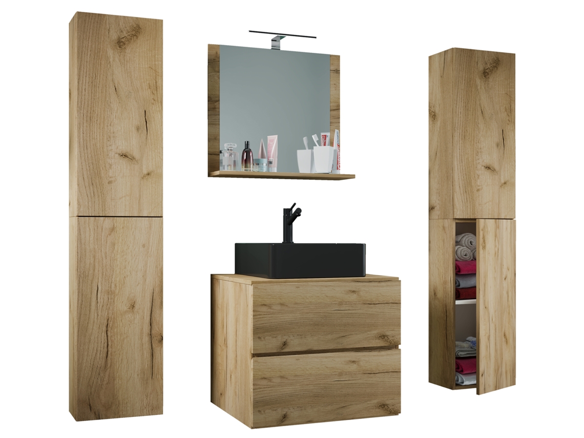 5 piezas de baño de lavabo de 60 cm, tamaño XL, VCM