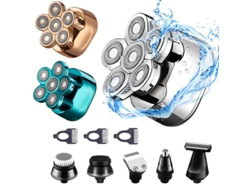 Afeitadora eléctrica multifuncional para hombre, Lk 8820, plateada, USB, Chennnls