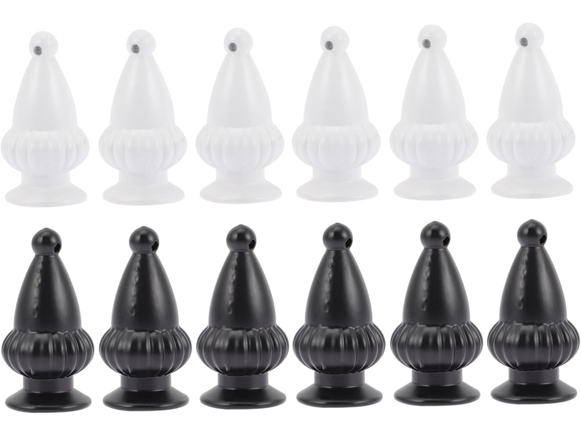 12 Remates Decorativos Para Lámparas Con Forma De Pomo - Elegantes Accesorios De Mesa
