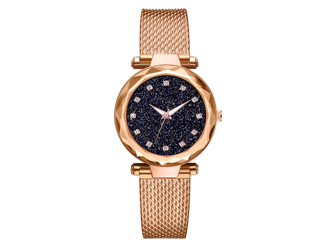 Reloj De Cuarzo Para Mujer, Aleación, Estilo Sencillo, Regalo Informal (oro Rosa)