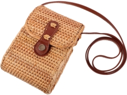 Bolso De Hombro De Ratán Trenzado Para Mujer: Ligero Y Práctico Para Salidas A La Playa Y Viajes.