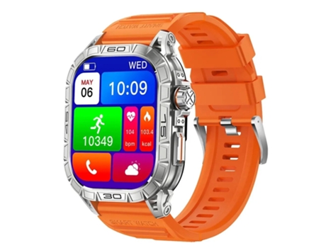 Reloj inteligente con pantalla de 1,96 , llamada Bluetooth, rastreador deportivo, brújula, Monitor de salud, reloj inteligente para Android IOS K63...