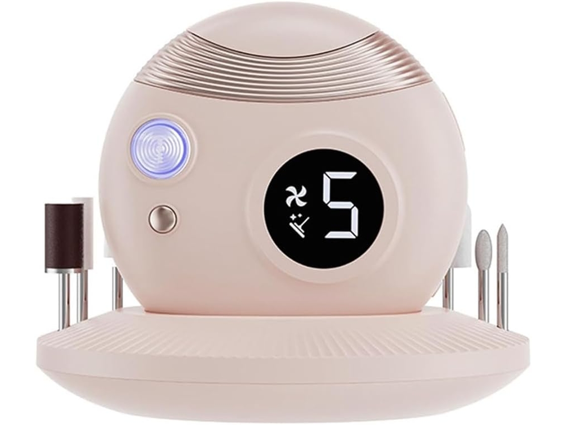 Cortauñas Eléctrico Con Luz, Recortador De Uñas Automático Para Personas Mayores, Rosa