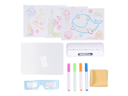 Pizarra Mágica Fluorescente 3d Reutilizable Para Dibujo Educativo Para Niños, Estilo 2