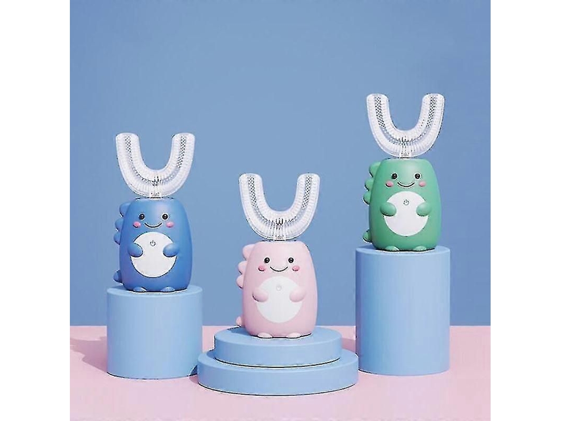 Escova De Dentes Elétrica Infantil, Dispositivo Automático De Limpeza Oral Para Crianças, Carregamento Usb, Sônica, Dinossauro Fofo Em Formato De