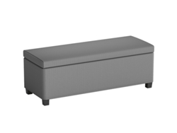 Banco De Almacenamiento De Terciopelo Gris Para Sala De Estar O Dormitorio.