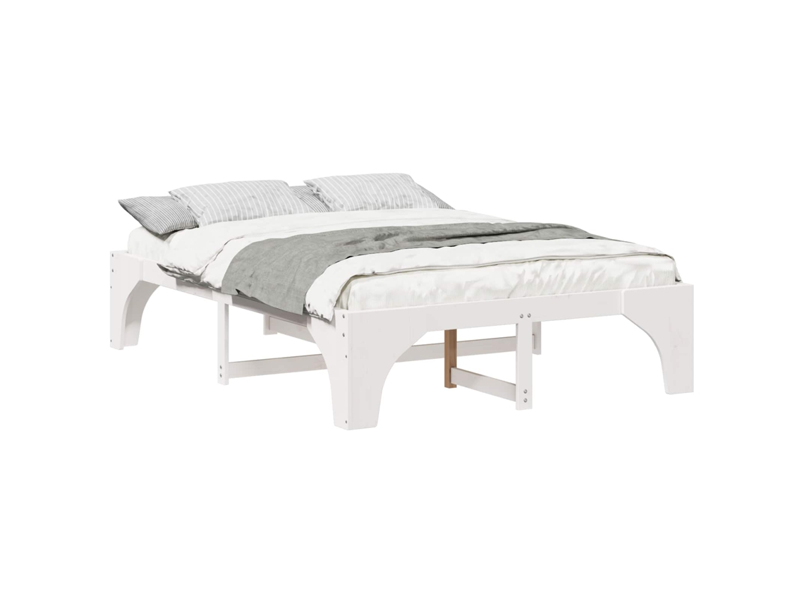 Maison Exclusive - Estructura De Cama 150 X 200 Cm Madera De Pino Macizo