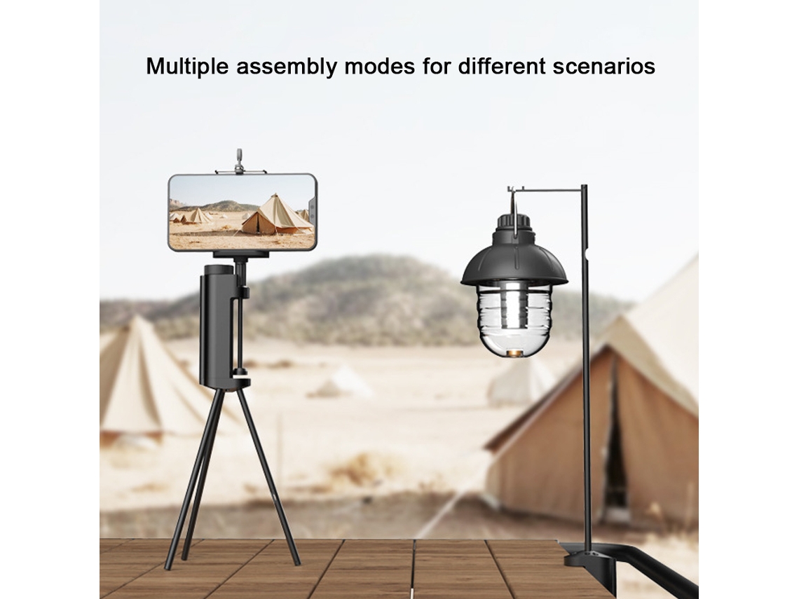 Soporte de lámpara plegable portátil de aluminio