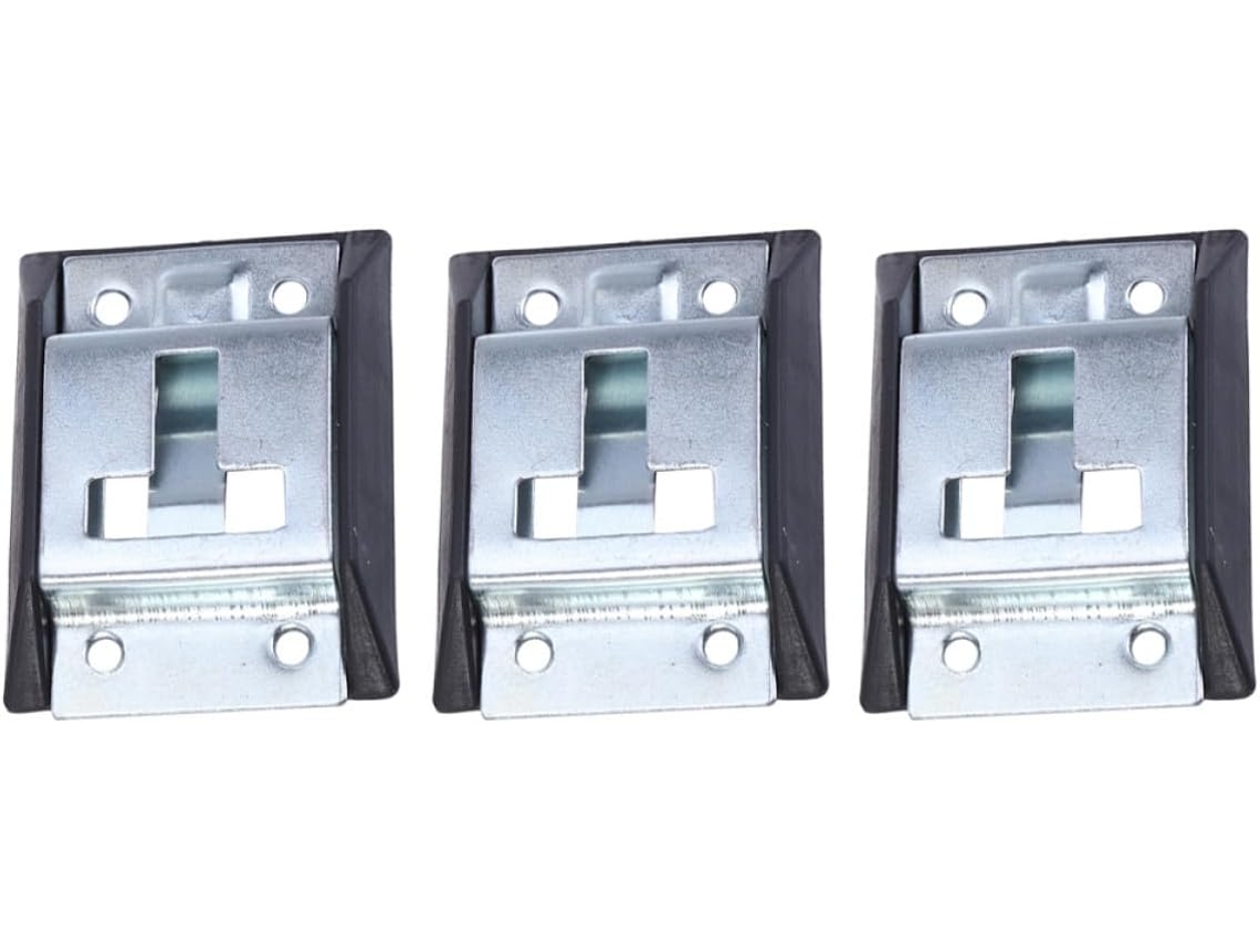 Juego De 3 Pestillos Galvanizados Para Puertas De Carga De Remolques, Con Soportes Reforzados De Hierro Galvanizado.