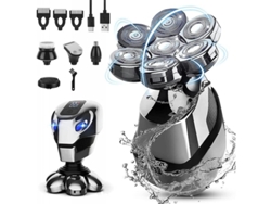 Afeitadora Eléctrica Inalámbrica 5 En 1 Con Led, Resistente Al Agua Ipx7, Rotación 5d, Ycc