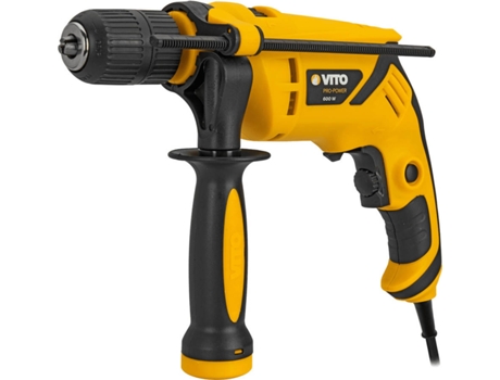 Taladro VITO Percutor 600W Con Función Martillo Portabrocas De 13 mm (290 x 65 x 195 mm)
