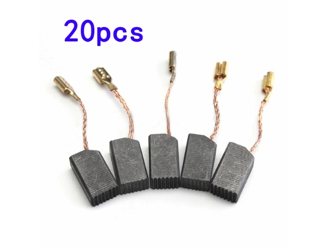 Juego de cepillos de carbono para Motor, 20 piezas, 6x8x14Mm, para taladro eléctrico, amoladora angular, aspiradora, barredora doméstica, herramien...