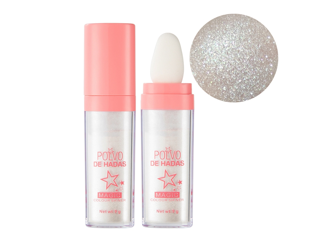 Pó De Destaque Com Glitter Para Rosto E Corpo - Efeito Brilhante Duradouro E Fácil De Usar