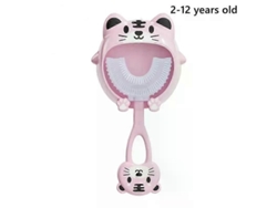 Cepillo de dientes infantil en forma de U, fabricado en silicona sin BPA, ideal para la higiene bucal de bebés y recién nacidos. Accesorio para la dentición GOKOCO.
