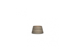 Pantalla Salma E27 Madera Gris 15dx12dx13h Conica Abierta