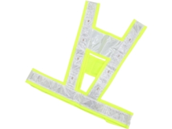 Chaleco Reflectante De Seguridad Led Ajustable, Correa De Luz Amarilla Fluorescente