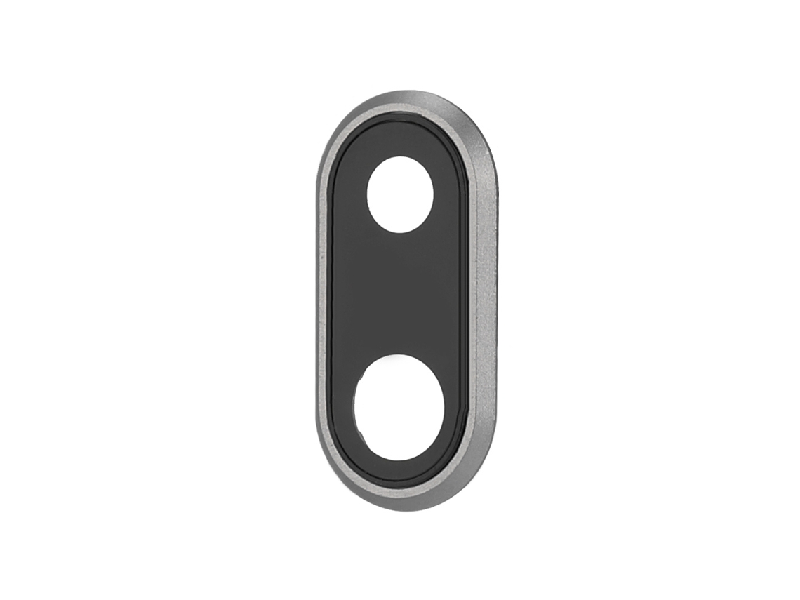 Repuesto De Anillo De Vidrio Para La Lente De La Cámara Trasera Posterior Para Iphone 8 Plus Negro