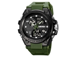 Reloj Multifuncional Skmei 2031 Para Hombre Con Doble Pantalla Y Cronógrafo, Resistente Al Agua Hasta 3 Atm.