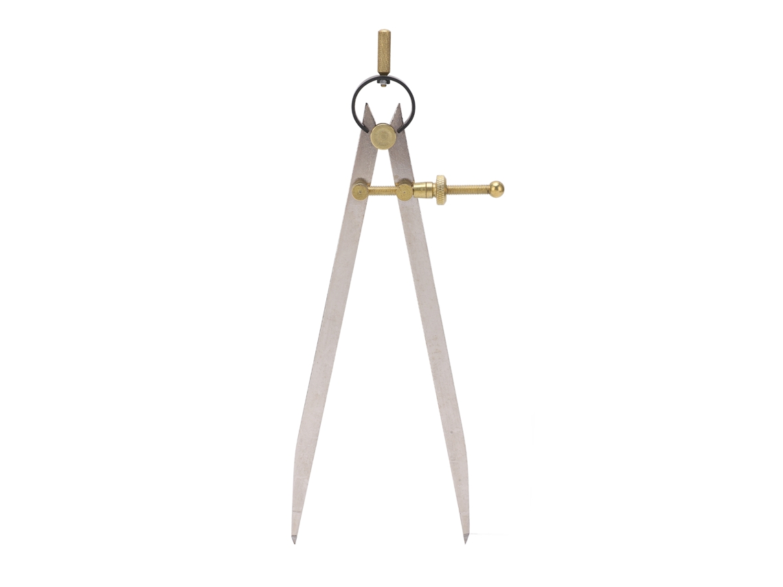 Compás Alado De Alta Precisión Resistente A La Corrosión Ajustable Bloqueable Para Artesanía De Cuero Diy 250mm