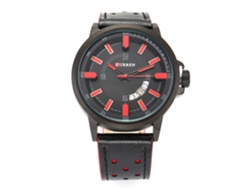 Reloj De Pulsera Analógico De Cuarzo Acero Inoxidable Impermeable Curren M8288 Rojo
