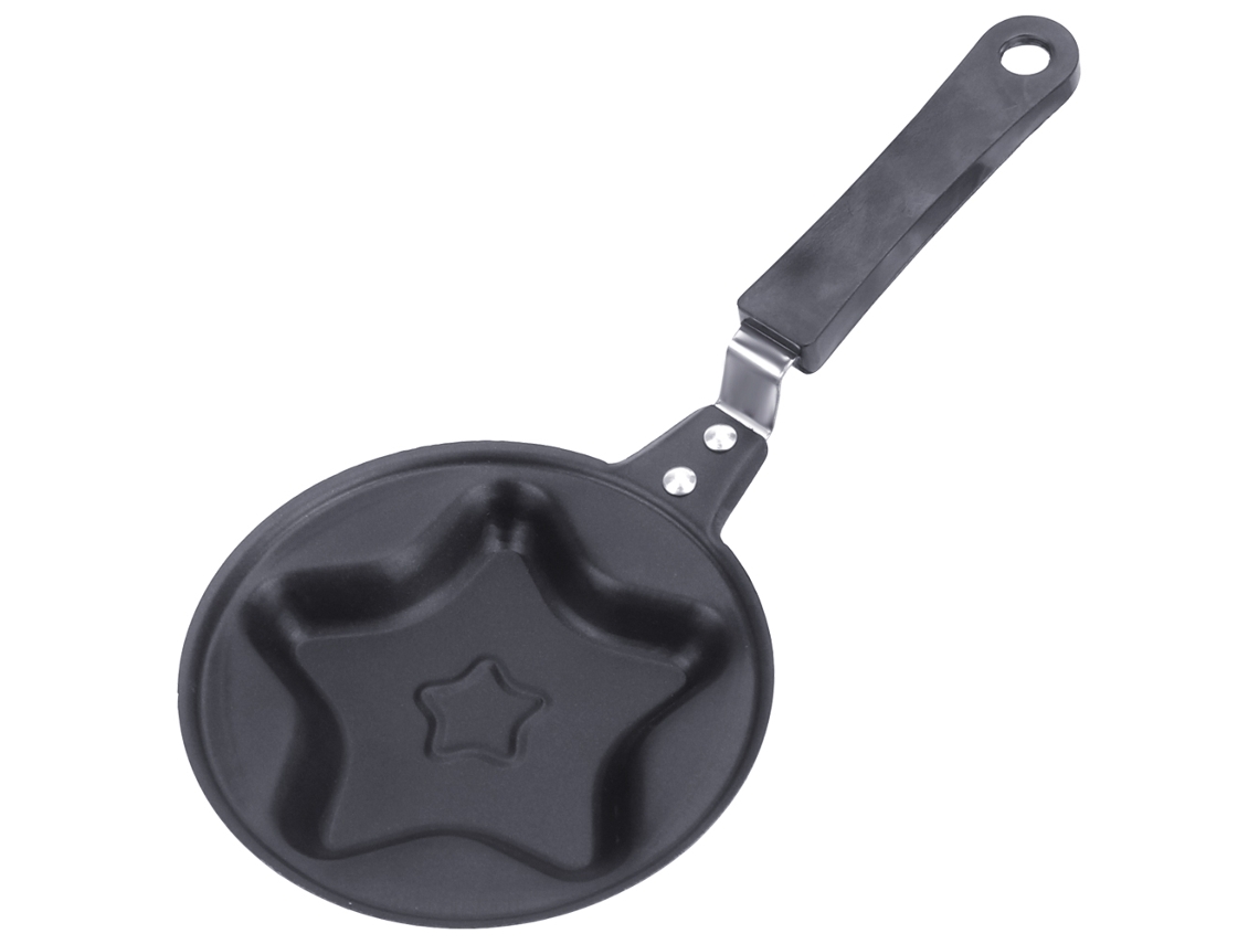 Sartén antiadherente (forma de estrella), ideal para hacer tortitas y huevos.