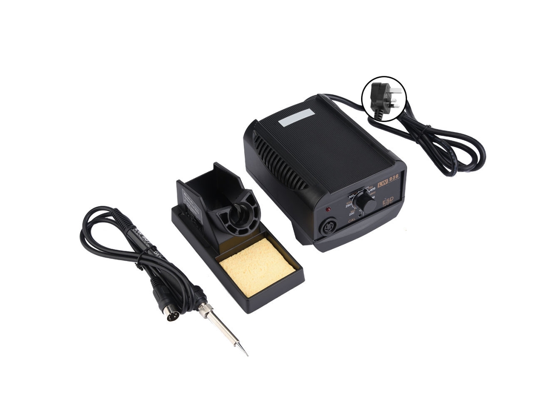 Estación De Soldadura Ajustable 936 De 60 W Y 200-480 ℃ Con Bloque De Temperatura Antiestático.