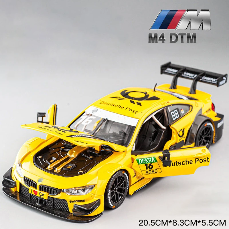 Modelo De Coche Deportivo A Escala 1:24, Miniatura De Aleación De Metal Fundido A Presión.