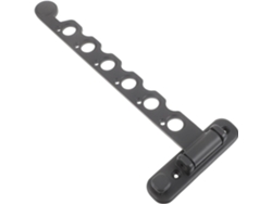 Tendedero plegable de pared con 6 agujeros, ganchos resistentes, toallero, ideal para colgar ropa en el baño - GOKOCO