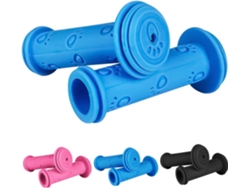 1 Par De Puños Bicicleta Infantil Azul 22mm Antideslizantes, Protección Parachoques, Para Scooter/bicicleta Equilibrio