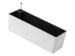 Jardinera rectangular doble independiente para ventana