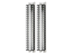 2pcs Barra Terminal De Doble Fila 660v 15a 10 Posiciones Con Tapa T1520 Terminal Block