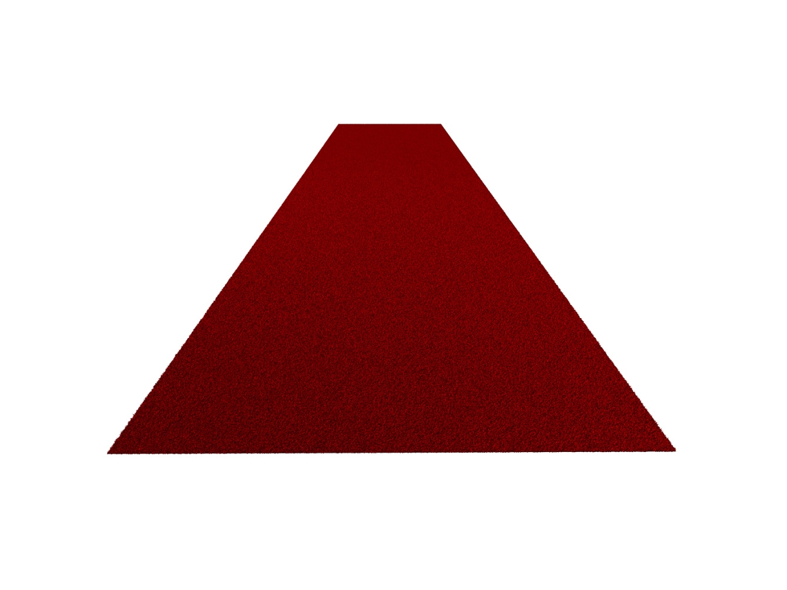 Pista de carreras Uni Indoor (césped artificial) - 10 x 2 m - Rojo