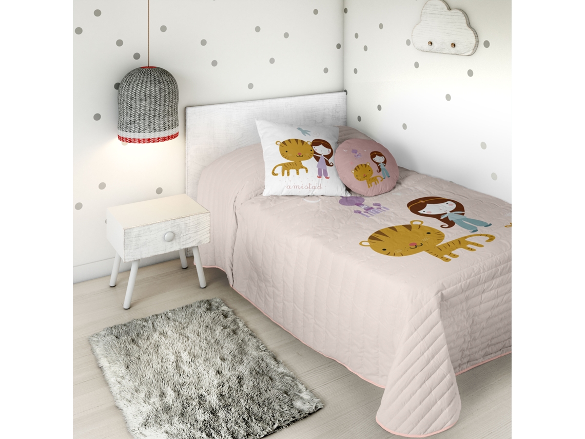 COLCHA BOUTI ESTAMPADA CAMA 105 ALGODÓN EXTRA SUAVE FABRICADO EN ESPAÑA MIL UNA NOCHE HACIENDO EL INDIO