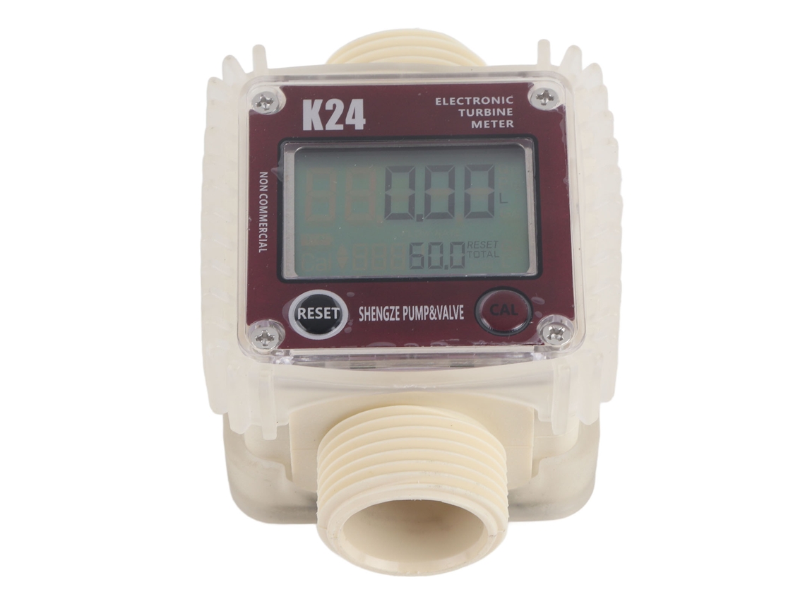 Caudalímetro Digital De Turbina K24 Para Combustible Diésel, Productos Químicos Líquidos Y Agua.