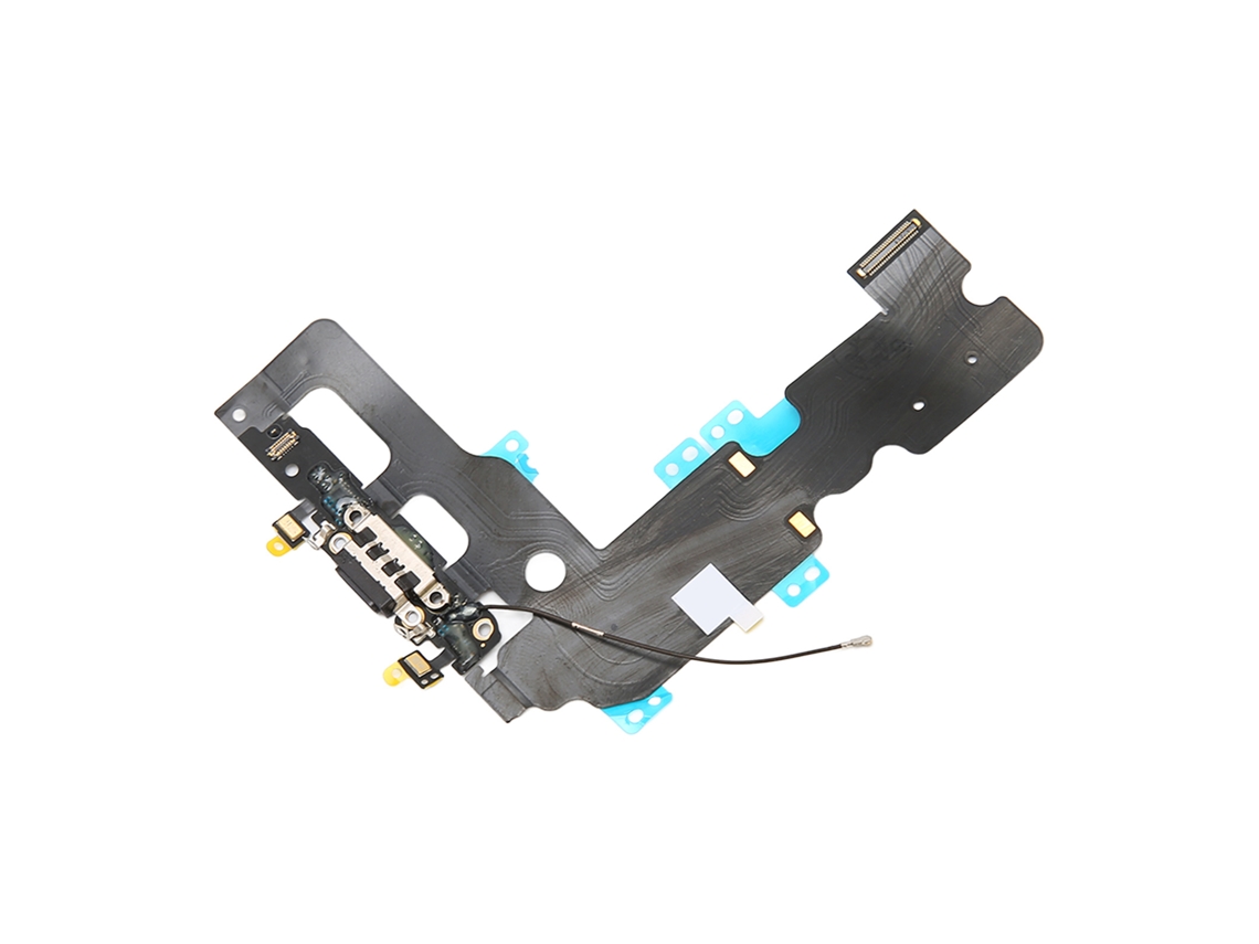 Módulo De Puerto De Carga Usb, Conector De Base, Antena Flexible De Señal Para Iphone 7 Plus (negro)