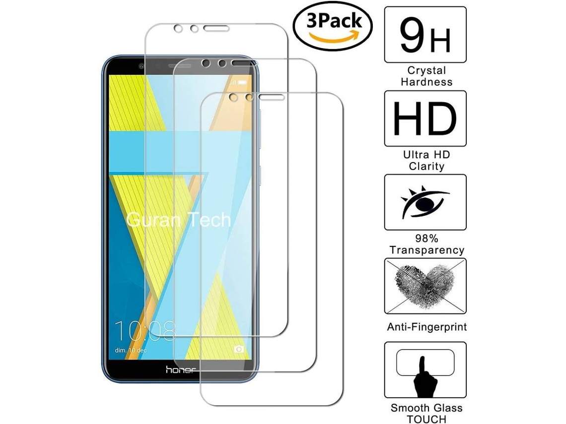 3x Protector Cristal Templado Honor 7X HONGWE.