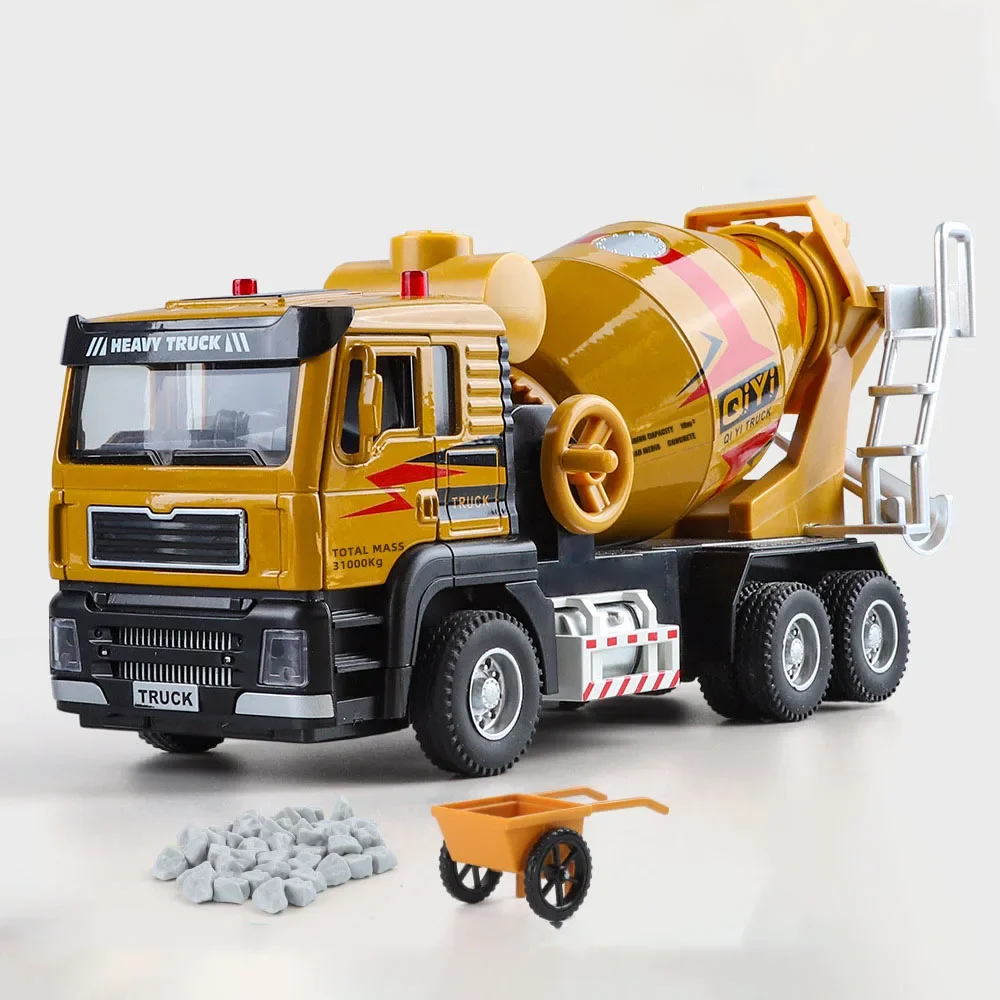 (Amarillo) Escala 1:40 - Modelo de camión hormigonera eléctrico