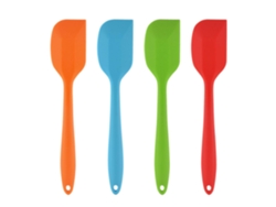 Espátula De Silicona: Conjunto De 4 Espátulas De Goma Sin Costuras Resistentes Al Calor Hasta 500°f, Color Azul