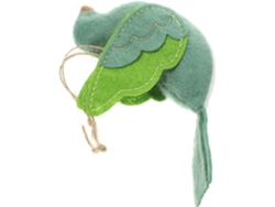 Lámpara Colgante De Balcón Creativa Healeved Con Forma De Pájaro, Hecha De Tela Verde, Colgador De Pared Suave, Ideal