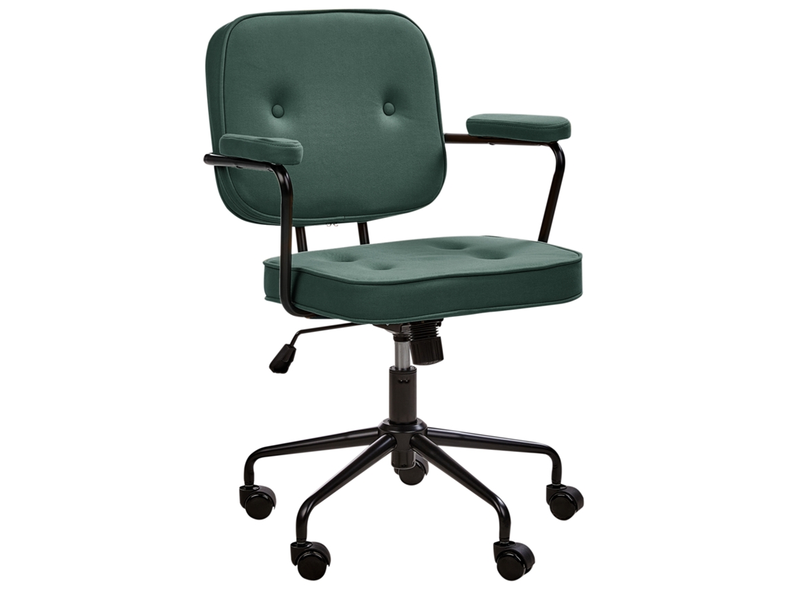 Silla de oficina BELIANI Pawnee de Piel sintética Verde 60x43x100