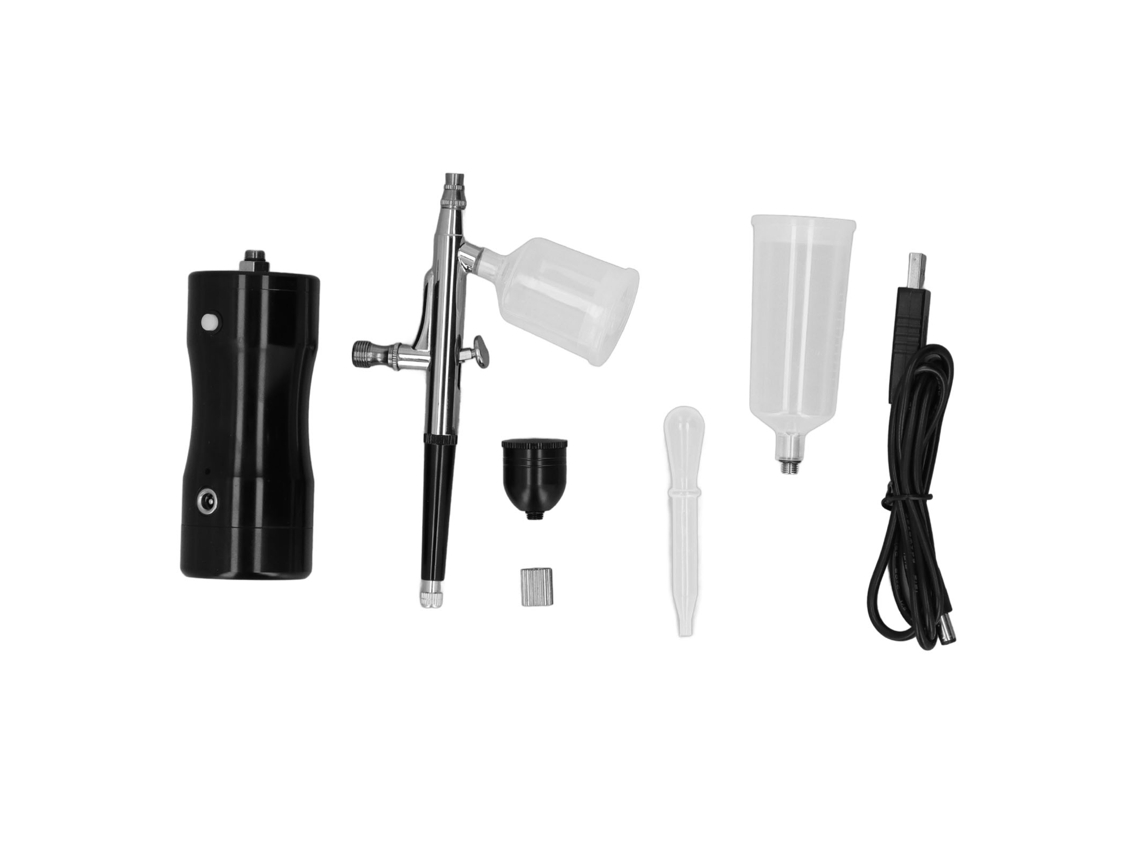 Kit De Airbrush Sem Fio Recarregável Usb Para Pintura De Modelos Tatuagem Decoração De Bolo