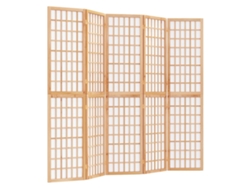 Biombo VIDAXL Marrón Madera (200x170 cm)
