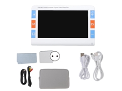 Lupa digital de 7.0" con enfoque automático y doble lente, aumento de 2x a 32x, 26 modos de color, ayuda para la lectura