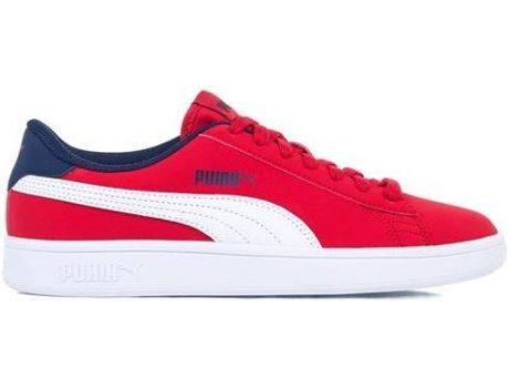 Zapatillas PUMA Smash V2 Buck JR Material sintético Niños (36 - Rojo)