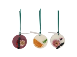 3 Piezas Cera Aromática Para Armario Desodorante Aire Freshener Con Flores Secas Aceite Esencial