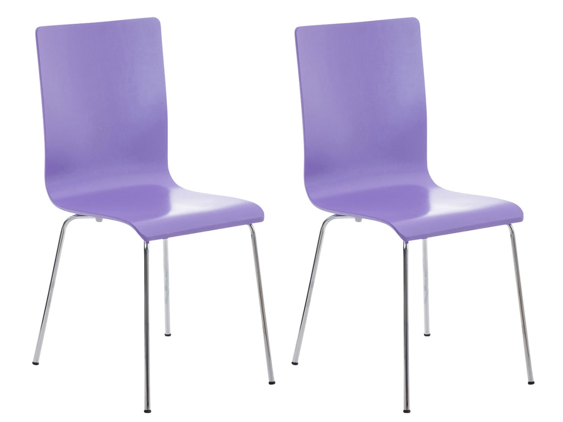 Juego de 2 sillas de sala de espera PEPE CLP violeta