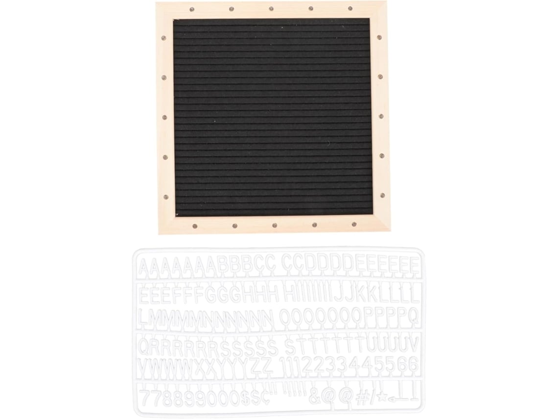 Tablero De Madera Con Almohadilla De Fieltro, Pequeña Bandeja Reutilizable Para Dejar Mensajes.