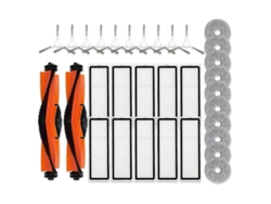 Kits de accesorios para S8 Pro Ultra/S8/S8+, piezas de repuesto con 1 par de cepillos principales, almohadilla de limpieza, filtro y cepillo lateral.