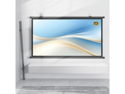 Pantalla De Proyección De 40", 50" Y 60" Para Cine En Casa, Enrollable Manualmente, Para Uso Interior Y